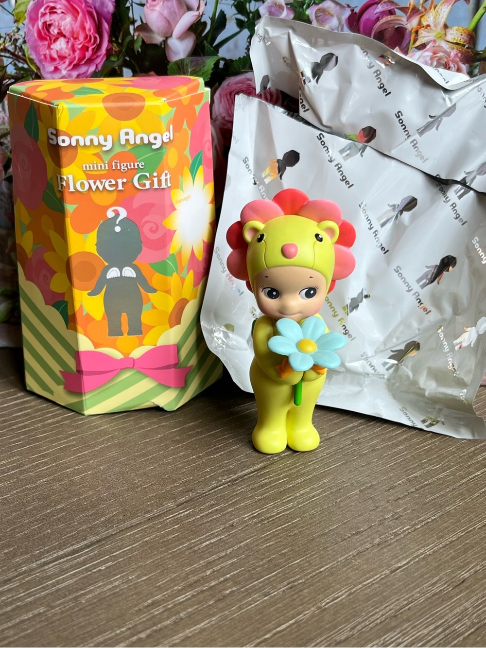 Sonny Angel Flower Gift Series Lime Green Lion AUTHENTIC Factory Fresh Brand NEW